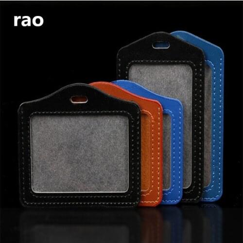 High quality 619 Two Types Name Credit Card Holders Bank Card Bus ID Identity Rope Badge Holder School student office Supplies