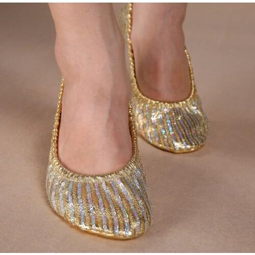 Women Girl Canvas Belly Dance Shoes Slipper Flat Ballet Gymnastics Dancing Shoes New Style