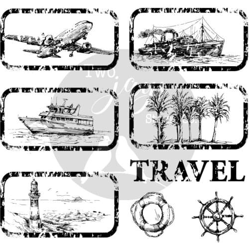 Travel Transparent Clear Silicone Stamp/Seal for DIY scrapbooking/photo album Decorative clear stamp M1242