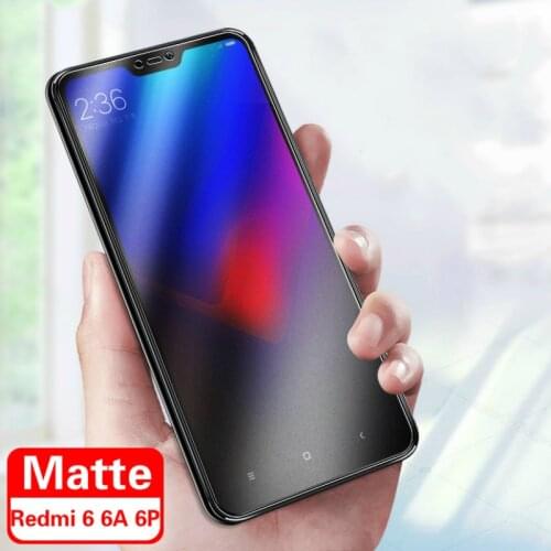 JGKK Anti Blue Ray Matte Glass For Xiaomi Redmi 6 Pro 6A Protective Frosted Anti-blue Tempered Glass Screen Protector for Redmi6