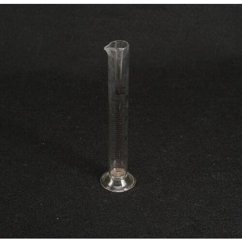 20ml Lab Glass Graduated Measuring Cylinder 110mm Height With Spout Glassware