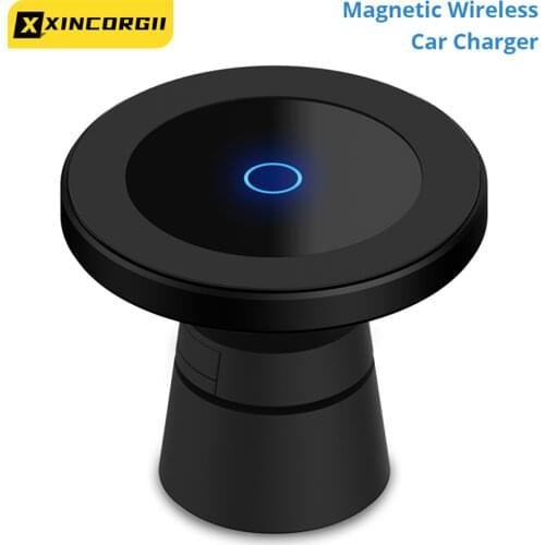 Magnetic Car Wireless Charge For iPhone 10W QI Fast Charger Magnet Mount With Phone Holder