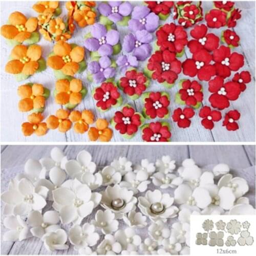 Metal Cutting Dies cut die mold Flowers 4 Scrapbook paper craft knife mould blade punch stencils dies