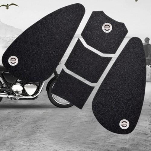 Motorcycle Fuel Tank Anti-skid Protection Side Stickers for Triumph Bobber T120 T100 Knee Tank Traction Pads Fish Bone Stickers