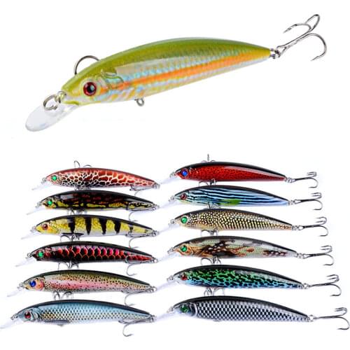 11CM/13.4g Fishing Lure Set Fishing Hard Bait Mini Minnow Floating Swing Crankbait Crazy Wobblers Artificial Bionic Crank Lures
