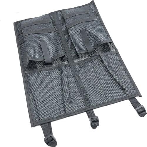 Nylon Mesh Kayak Storage Bag Portable Seat Fishing Gear Box Sundries Organizer Adjustable Buckle Strap Mesh Pouch For Kayak