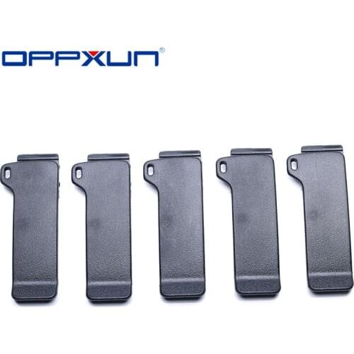 OPPXUN 1/5PCS Walkie Talkie Fittings Back Clamp for ICOM IC-A4. IC-A4C. IC-A4E. IC-F3. IC-F3S. IC-F4. IC-F4N. IC-F4S. IC-F4SR