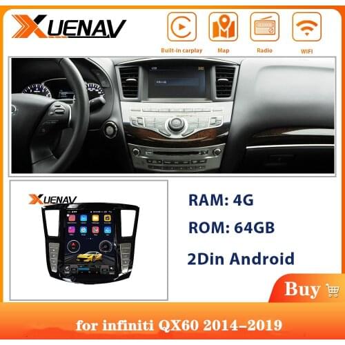 2din for infiniti vertical screen GPS navigator for infiniti QX60 2014-2019 Car Autoradio GPS Navigation Multimedia DVD player