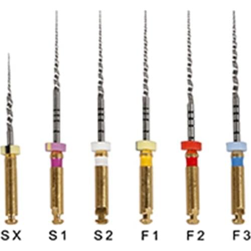 Dental Endo Rotary NiTi Material Endodontic Endo U-Files Mixed (SX S1 S2 F1 F2 F3) Tips For Preparing Root Canal Treatment