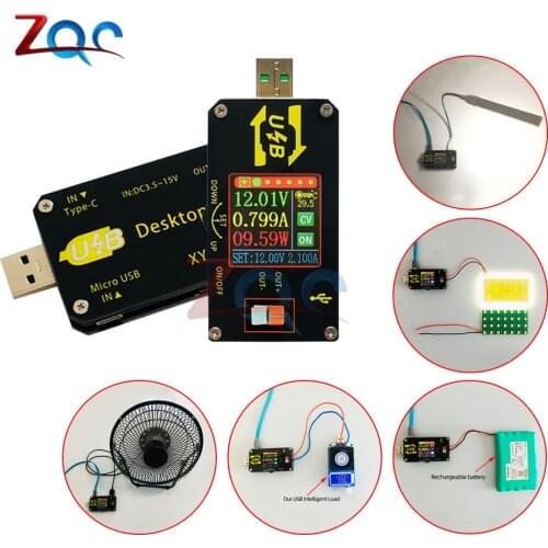USB Voltage Converter Step Up Down Module DC 3.5 -15V to DC 0.6 -30V CC CV Buck Boost Converter Power Supply Board QC 2.0 QC 3.0