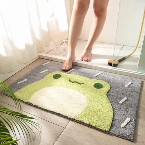 Absorb Water Non-slip Bath Mat Soft Durable Entrance Doormat Washable Animal Pattern Bathroom Carpet Living Room Home Decoration