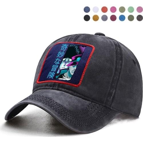 Japan Anime JoJos Bizarre Adventure Baseball Cap Dad Solid Trucker Casquette Snapback Hats Woman Berets Ponytail Caps Gorras