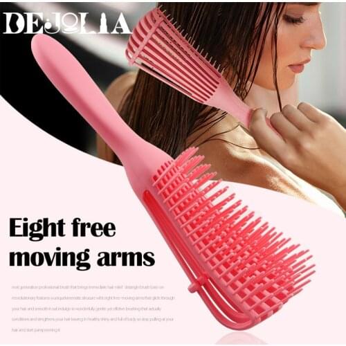 Women Girls Hair Scalp Massage Comb Hairbrush Octopus Type Comb Wet Curly Detangle Hair Brush for Hairdressing Styling Tools