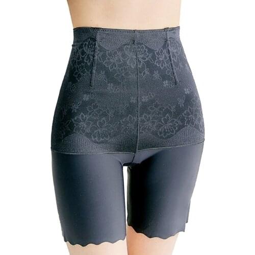 Women Body Shaper Butt Lifter Tummy Control Shorts Mid Thigh Slimmer Shapewear High Waist Seamless Ice Silk Panties Belly New