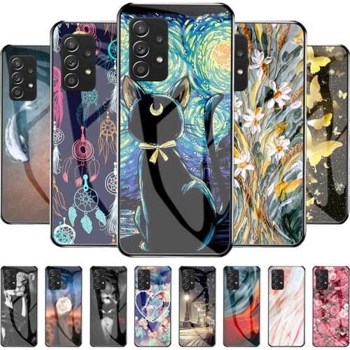 Hard Phone Case For Samsung A52 Case Tempered Glass Bumper For Samsung Galaxy A52 A 52 Shockproof Fundas SamsungA52 6.5'' Coques