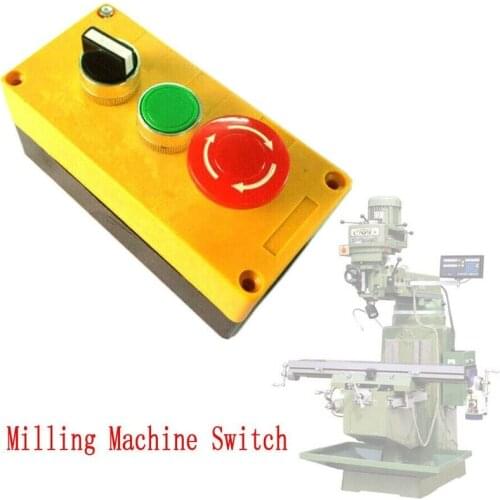 1PC High Quality Bridgeport Milling Machine Start Stop Control Switch Box Water Pump Lathe Tool CNC