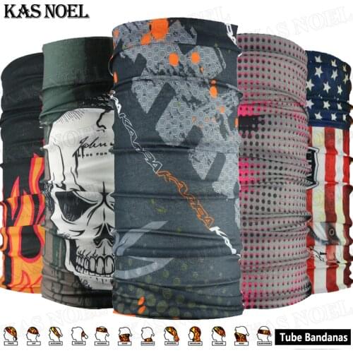 10pcs Fashion Breathable Microfiber UV Protection Headgears Seamless Tubular Skull Headwear Outdoor Multifunctional Bandana