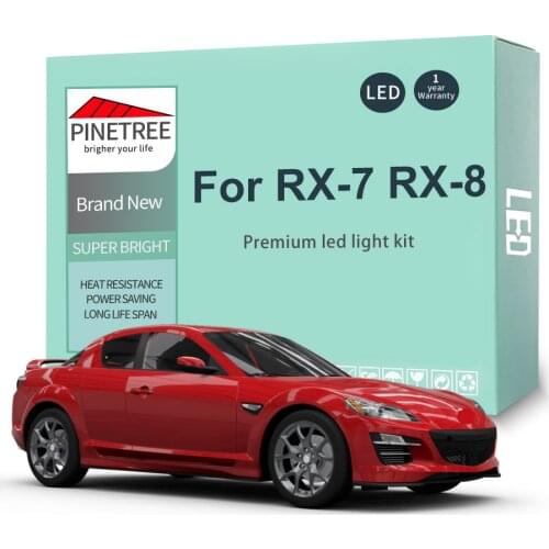 14Pcs Car Led Interior Light Kit For Mazda RX-8 RX8 RX-7 RX7 Dome Map Light Canbus No Error Car Accessories