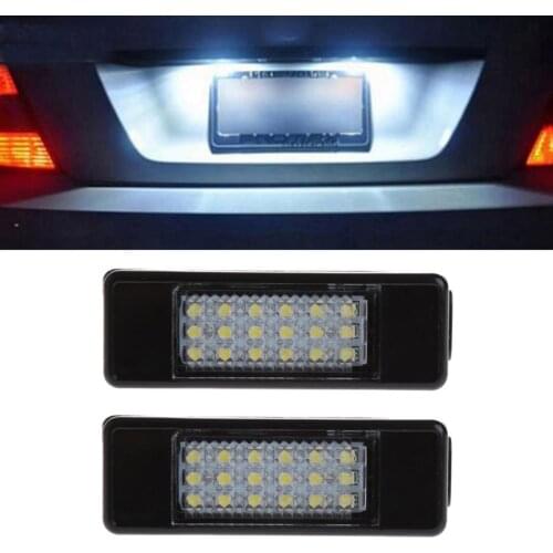 2pcs 18 LED License Plate Light Lamp For Peugeot 207 307 308 Citroen Berlingo 2004-2009 C3 C4 C5 C6 5D Wholesale