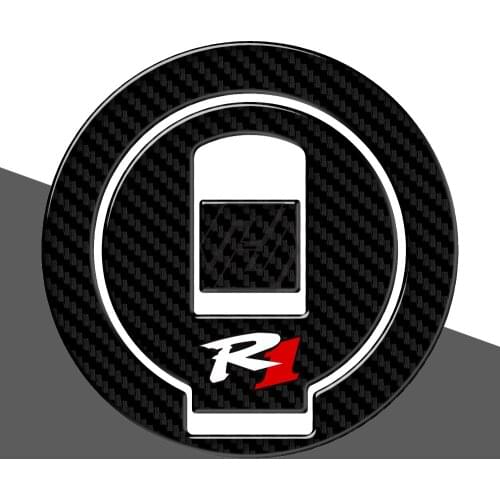 3D Carbon-look Motorcycle Fuel Gas Cap Protector Decals Case for 98-99 Yamaha YZF-R1 R1 1998 1999