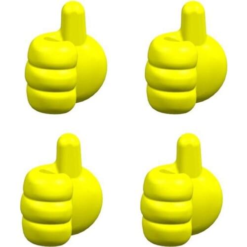 Hot 4Pcs the Multifunctional Clip Holder Mask Clip Thumb Clip Door Wall Hangers Hooks for Home Handing Hat Tie