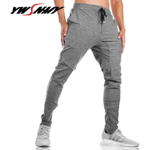 Men Pants Casual Elastic Mens Fitness Workout Pants 2020 New Hip Hop Harem jogging Sweatpants Trousers Unique zipper Pants M-3XL