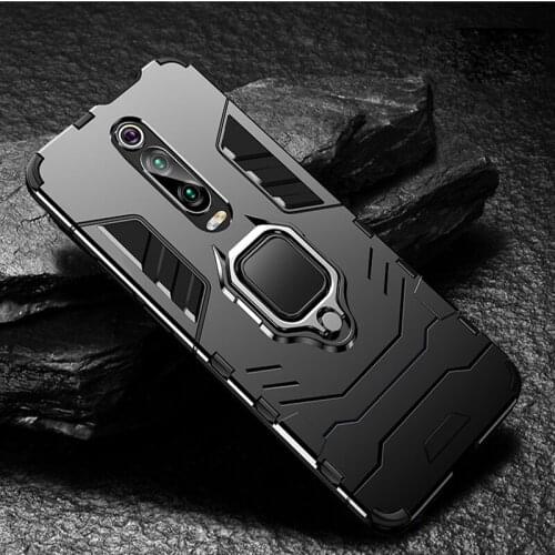 Xiaomi Mi9T Case Case Armor PC Cover Finger Ring Holder Phone Case On For Xiaomi Mi9T MI 9T Pro Global Version Couqe Fundas