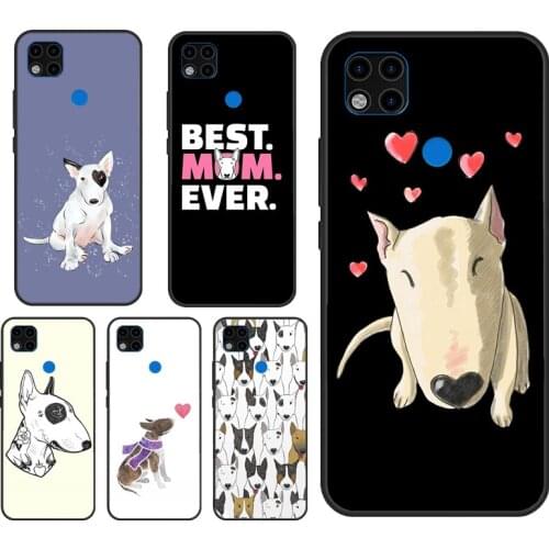 English Bull Terrier Dog Case For Xiaomi Redmi Note 7 8 9 10 Pro Note 9S 8T Cover Fundas For Redmi 9T 9A 8A K40 9C