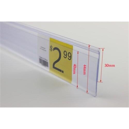 120cm N shelf channel edge cover data strip label holder strip price tag sign holder display rack clear plastic shelf talker