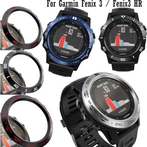 For Garmin Fenix 3 Fenix 3 HR Frame Stainless steel Smartwatch Case Bezel Ring Styling Adhesive Protective shell Cover cases new