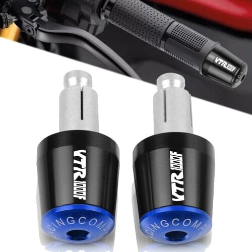 For Honda VTR1000F VTR 1000F 1998-2004 1999 2000 2001 2002 2003 22mm 7/8" Handlebar Grips Ends Bar End Slider Plug Motorcycle