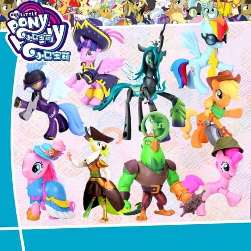 Hasbro My Little Pony Twilight Sparkle Rainbow Dash Applejack Princess Celestia Action Figures Movie & TV Model Toys