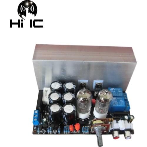 HIFI LM1875T Stereo Tube Amplifiers Audio Board Amplificador Pre-Amp 6J1 Valve Preamp Bile Buffer Electron 30W Dual AC12-18V