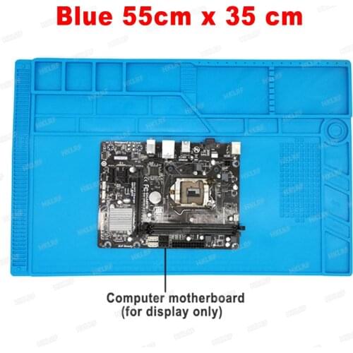 Phone Repair Tools 55*35cm 23*34cm Heat Insulation Silicone Pad Desk Mat BGA Soldering Station with Screw Position