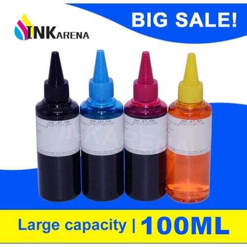 INKARENA 4 Color Dye Ink Printer Ink Refill Kits For HP 364 178 655 950 951 711 932 933 920 XL Refillable Cartridge Ciss Tank