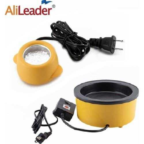 Alileader Cheap Hot Glue Pot Keratin Glue Melting Pot+50G Free Keratin Glue For Hair Extensions Professional Salon Extension Kit