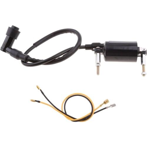 Motorcycle Motor Ignition Coil For Kawasaki Bayou 300 KLF300 1986-2004 ATV - Black