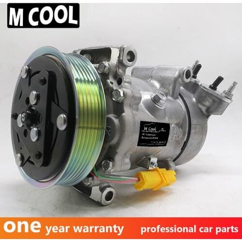 For New Sanden Ac Compressor For Car Peugeot 206 307 For Car Citroen Berlingo Xsara 9646273380 9646273880 6453LH 6453GZ 6453LN