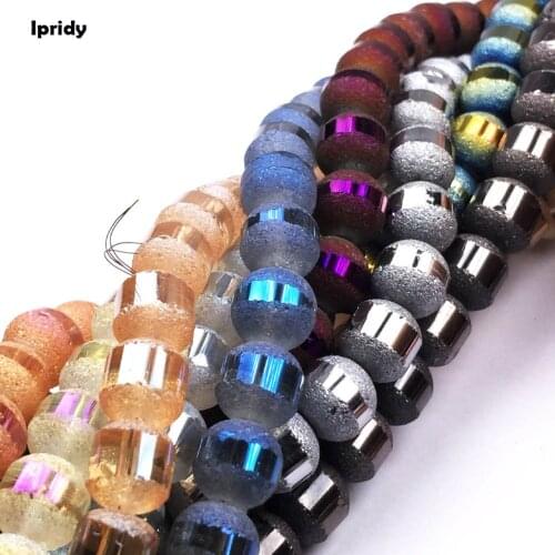 70pcs/lot 8mm Frosted Austrian Crystal Round Beads High Quality Glass Loose Beads Handmade DIY Jewelry Making For Bracelet