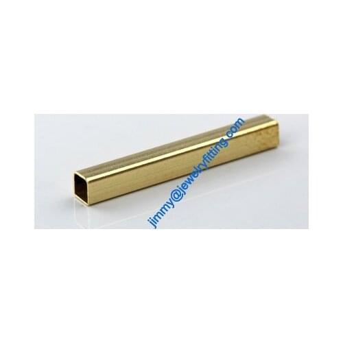 Copper Tube Conntctors Tubes jewelry findings mm ship free 2.5*2.5*20 5000pcs Square shape copper tube Spacer beads