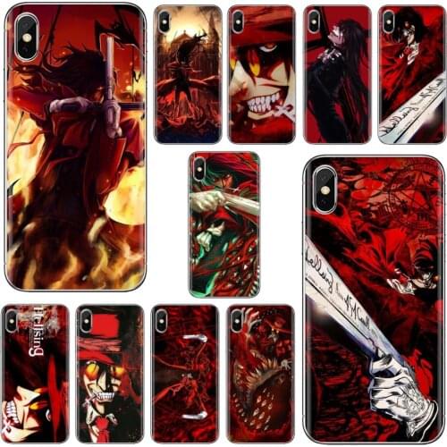 For Huawei Honor 6 6A 7 7X 7A 7C 8 8C 8X 9 9X 10 10i 20 Lite Play Pro Phone Soft Cover Horror Anime Hellsing Alucard Fan art