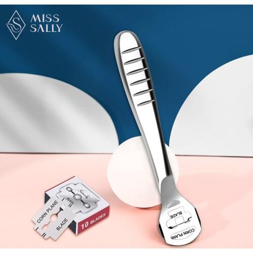 Miss Sally Foot File Foot Scrubber Foot Rasp Callus Cuticle Remover Stainless Steel Foot Grater Foot Care Pedicure Tools