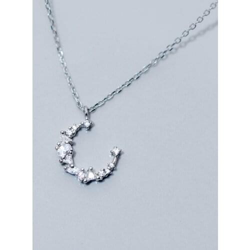 Bijoux Bohemian Silver Color Moon Necklaces For Women Fashion Long Choker Necklace Statement Jewelry Gifts Collar