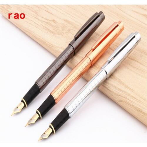 Luxury quality 856 metal line Business office Medium nib fountain pen New Student school office supplies pen