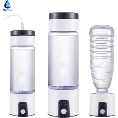 Portable Hydrogen Water Bottle Filter Ionizer Generator Maker Energy H2 Cup Healthy Alkaline Bottle Electrolysis Drink Hydrogen