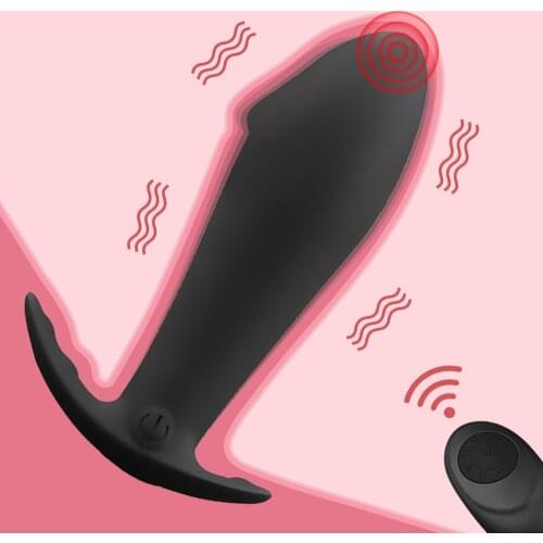 Remote Control Anal Vibrator Prostate Massager Dildo Butt Plug USB Charging 10 Stimulation Pattern Silicone Anus Sex Toy For Men