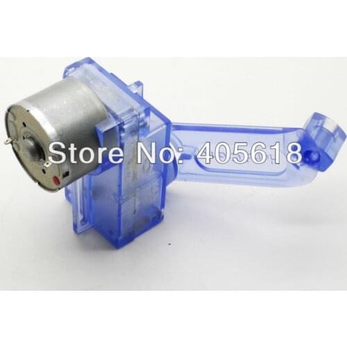 BLUE DC Hand Crank power generator motor Dynamo Green energy Assembled for fun free shipping