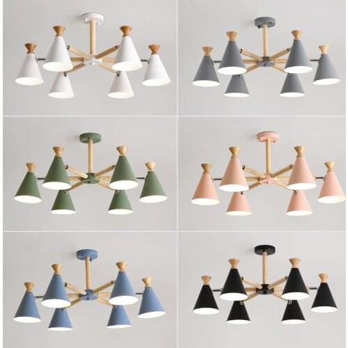 Modern Fashion Designer Black Gold Led Ceiling Art Deco Suspended Chandelier Light Lamp for Kitchen Living Room Loft Bedroom