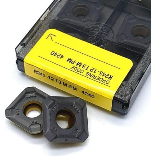 Carbide insert R245 12T3M PM 4240 lathe milling insert metal lathe tool R245 12T3M PM4240 Turning inserts