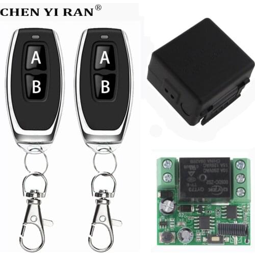 433 Mhz Universal Wireless Remote Control Switch DC 12V 1CH Relay Receiver Module and RF Transmitter Electronic Lock Control Diy